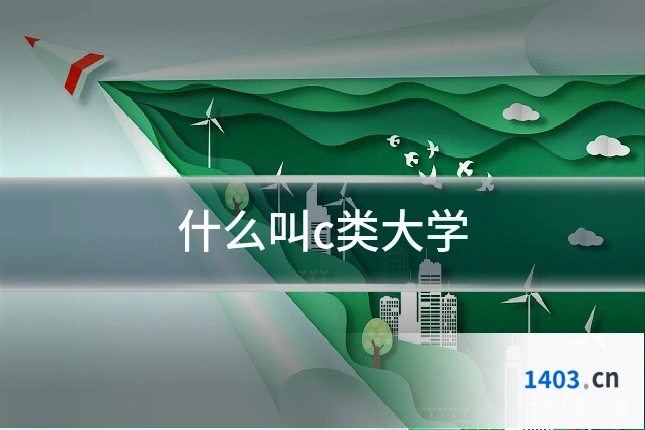 什么叫c类大学
