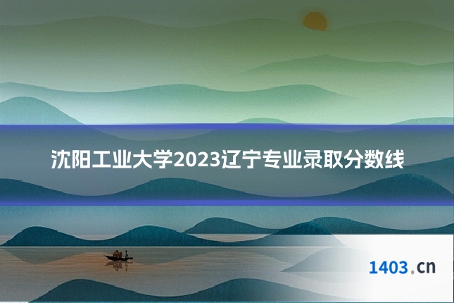 沈阳工业大学2023辽宁专业录取分数线
