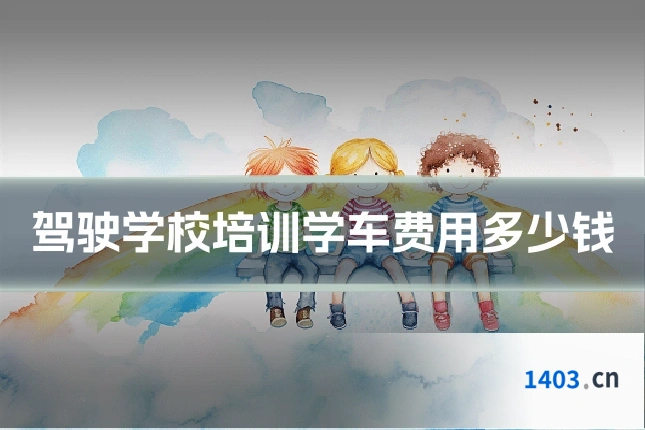 驾驶学校培训学车费用多少钱