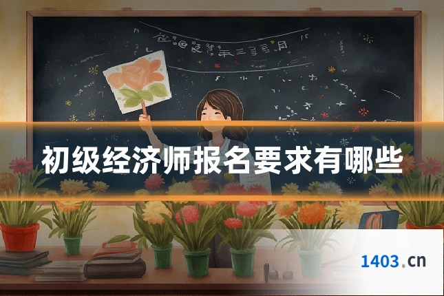 初级经济师报名要求有哪些