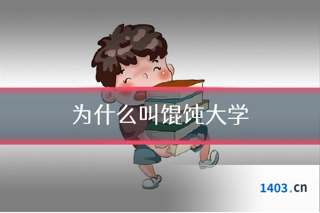 为什么叫馄饨大学