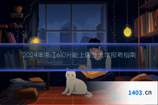 2024年浙江610分能上哪些大学报考指南