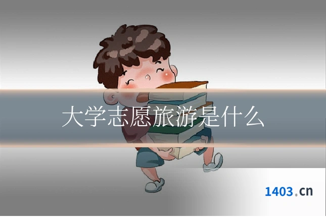 大学志愿旅游是什么