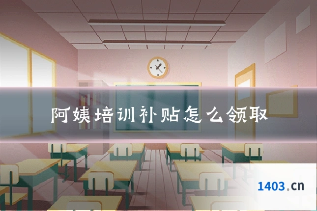 阿姨培训补贴怎么领取