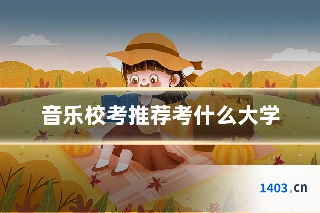 音乐校考推荐考什么大学