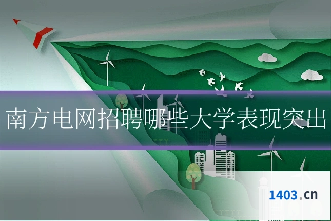南方电网招聘哪些大学表现突出