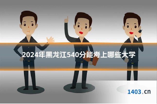 2024年黑龙江540分能考上哪些大学