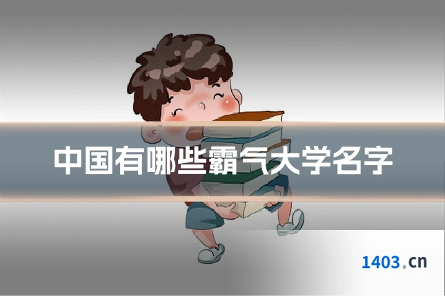 中国有哪些霸气大学名字