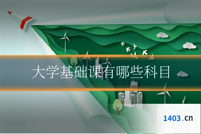 大学基础课有哪些科目