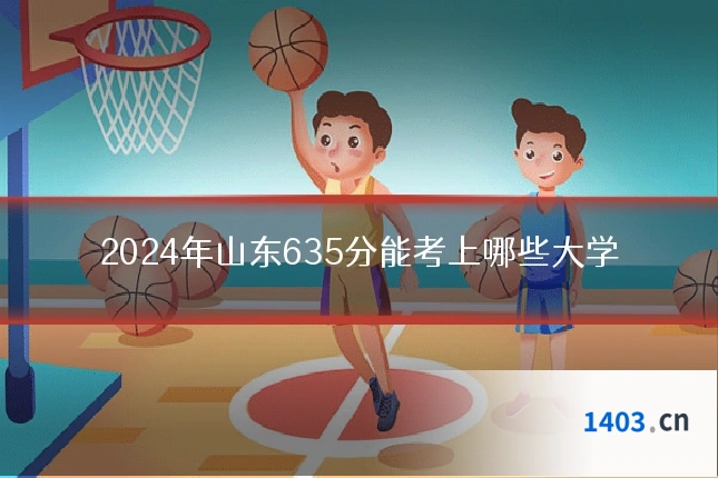 2024年山东635分能考上哪些大学