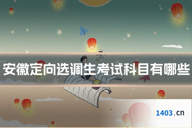 安徽定向选调生考试科目有哪些