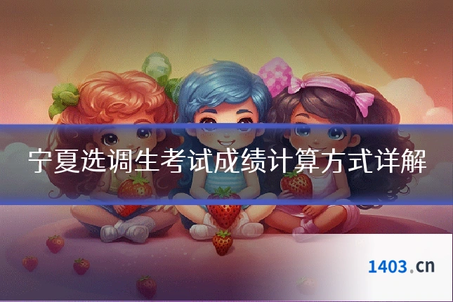 宁夏选调生考试成绩计算方式详解