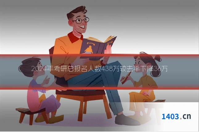 2024年考研总报名人数438万较去年下降36万