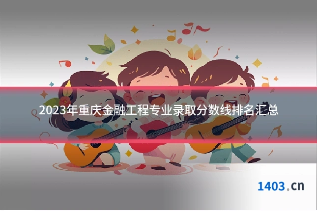 2023年重庆金融工程专业录取分数线排名汇总