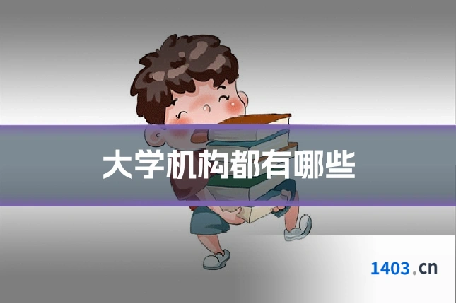 大学机构都有哪些