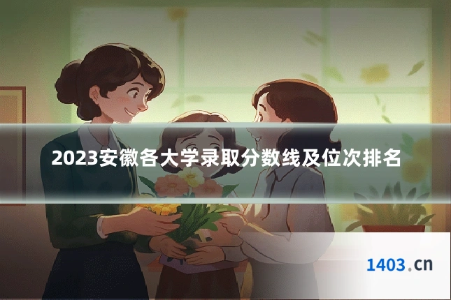 2023安徽各大学录取分数线及位次排名