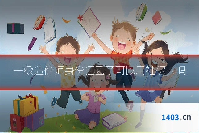 一级造价师身份证丢了可以用社保卡吗