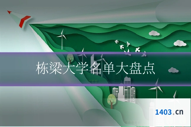 栋梁大学名单大盘点