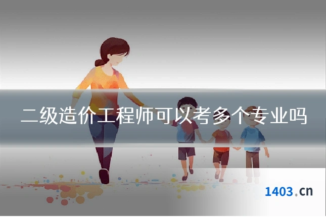 二级造价工程师可以考多个专业吗