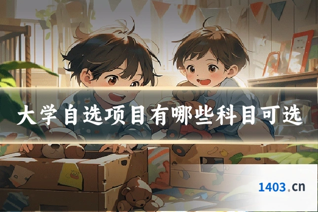大学自选项目有哪些科目可选