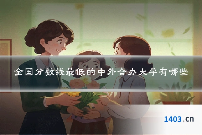 全国分数线最低的中外合办大学有哪些