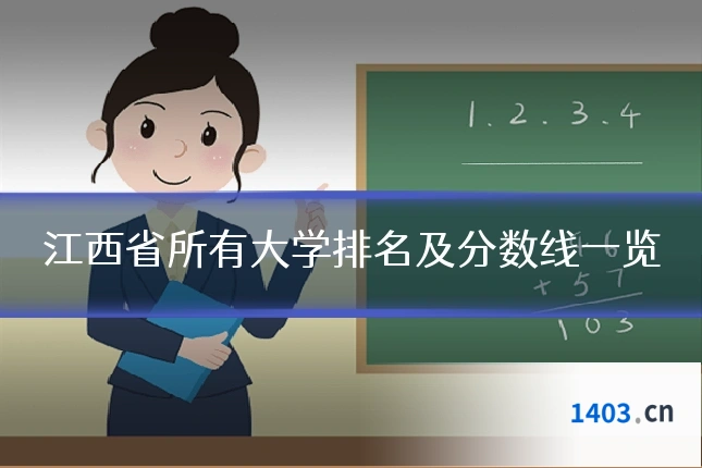 江西省所有大学排名及分数线一览