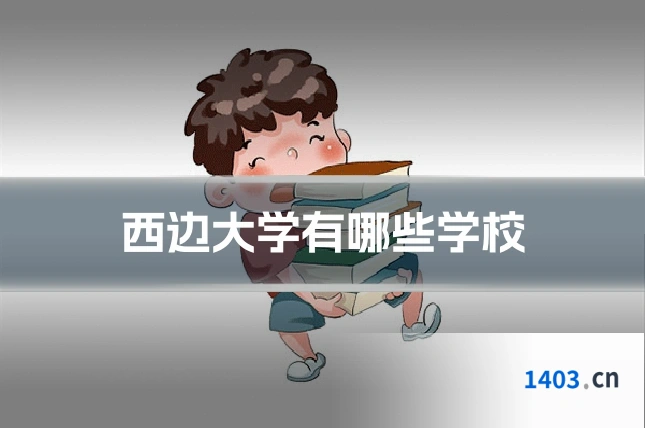 西边大学有哪些学校