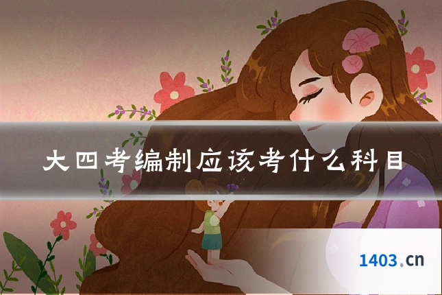 大四考编制应该考什么科目