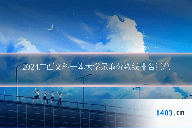 2024广西文科一本大学录取分数线排名汇总