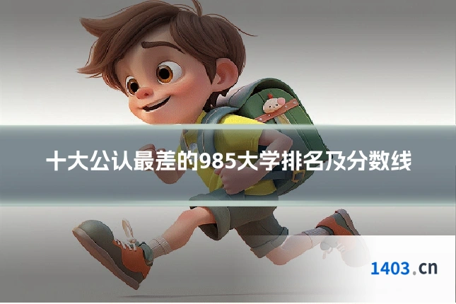 十大公认最差的985大学排名及分数线