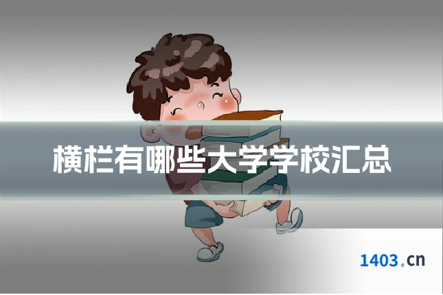 横栏有哪些大学学校汇总