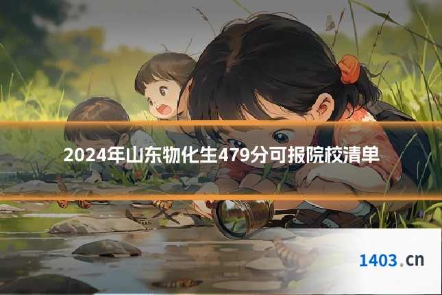2024年山东物化生479分可报院校清单
