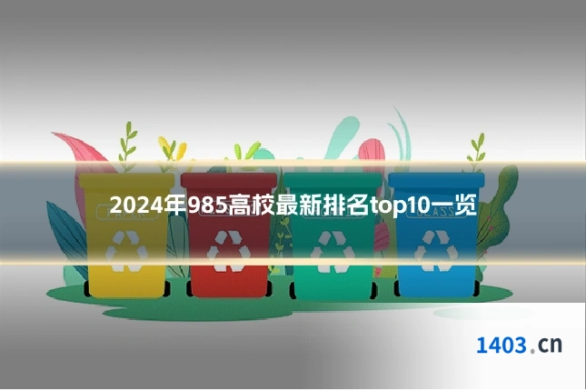 2024年985高校最新排名top10一览