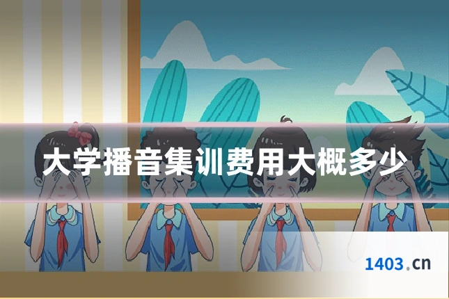 大学播音集训费用大概多少