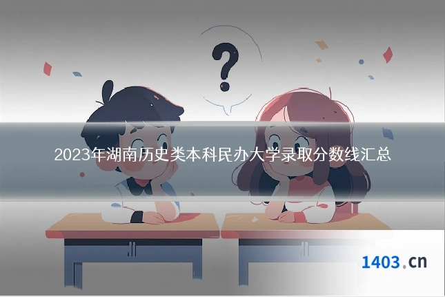 2023年湖南历史类本科民办大学录取分数线汇总