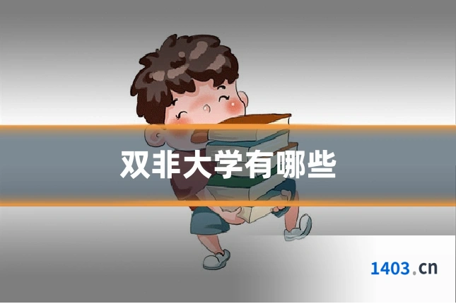 双非大学有哪些