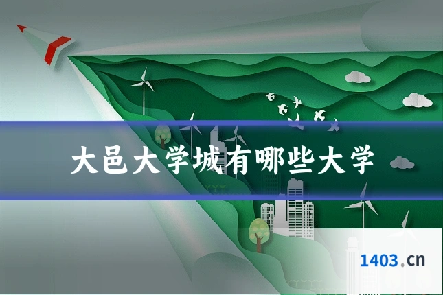 大邑大学城有哪些大学