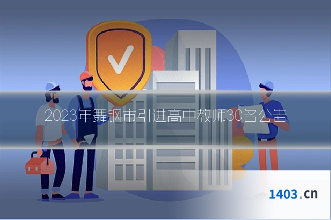 2023年舞钢市引进高中教师30名公告
