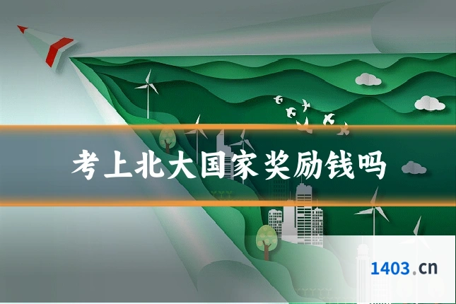 考上北大国家奖励钱吗