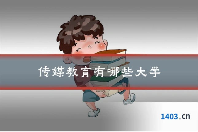 传媒教育有哪些大学