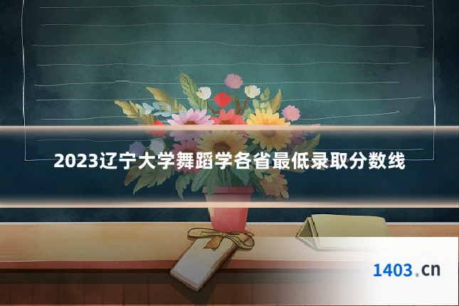 2023辽宁大学舞蹈学各省最低录取分数线