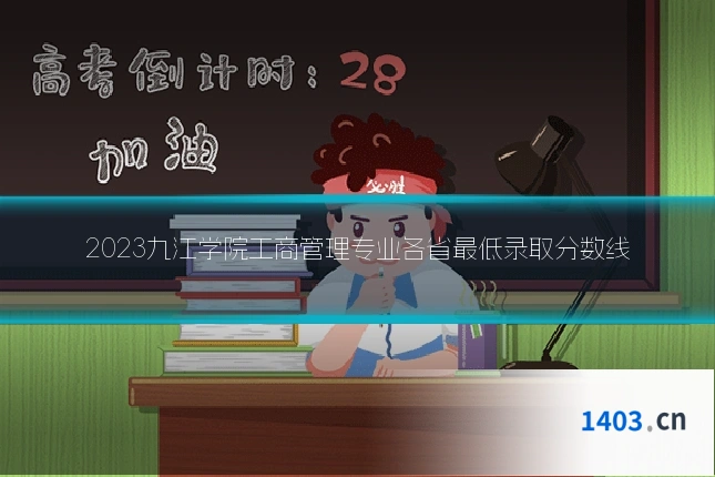 2023九江学院工商管理专业各省最低录取分数线