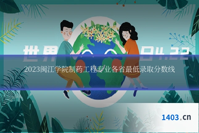 2023闽江学院制药工程专业各省最低录取分数线