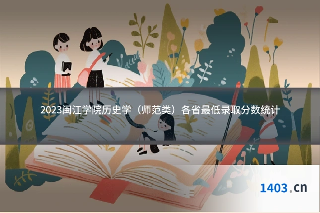 2023闽江学院历史学(师范类)各省最低录取分数统计