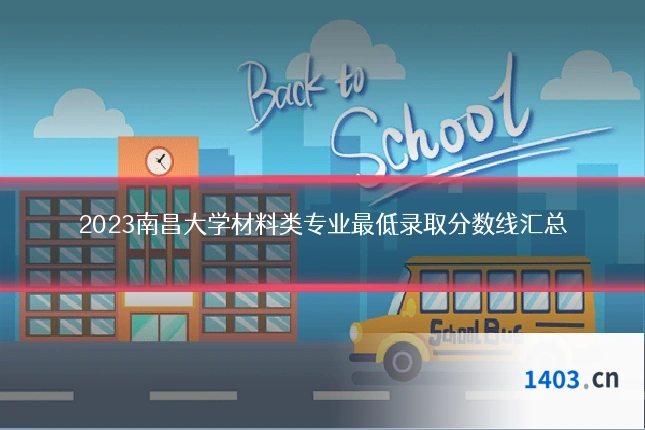 2023南昌大学材料类专业最低录取分数线汇总