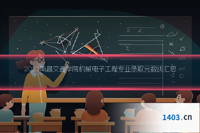 2023南昌交通学院机械电子工程专业录取分数线汇总