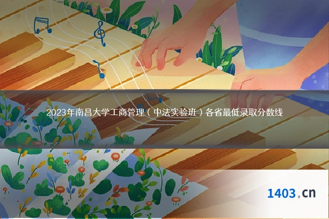 2023年南昌大学工商管理(中法实验班)各省最低录取分数线