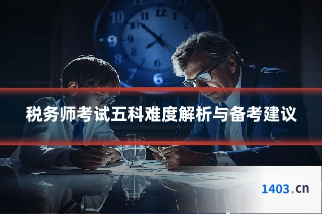 税务师考试五科难度解析与备考建议