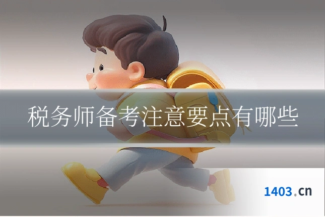 税务师备考注意要点有哪些