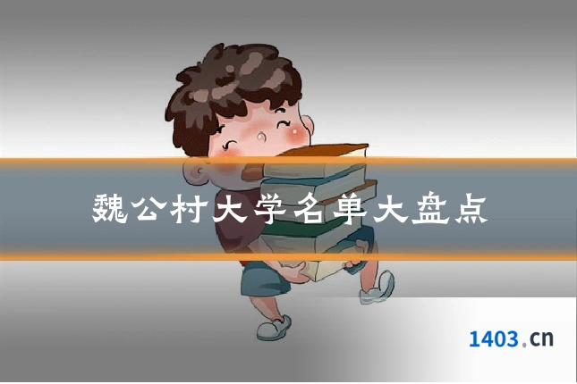 魏公村大学名单大盘点